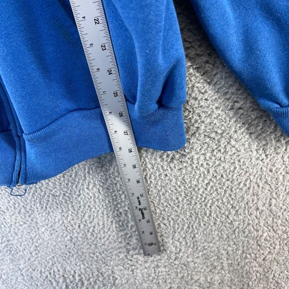 Vintage Las Vegas Sweatshirt Mens Extra Large Blue Black Zip Hoodie Spellout 90s - Picture 12 of 16